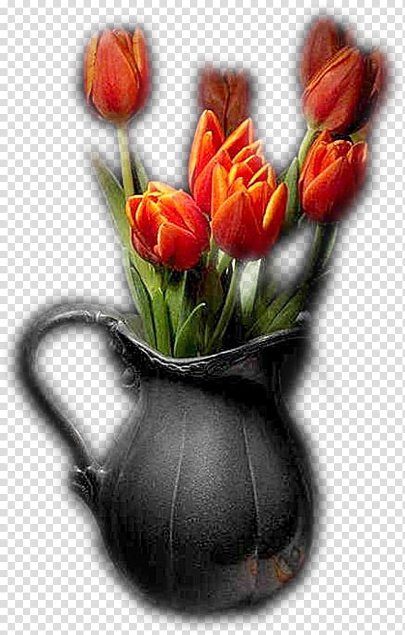 Tulip Flower Still life Vase Floristry, tulip transparent background PNG clipart