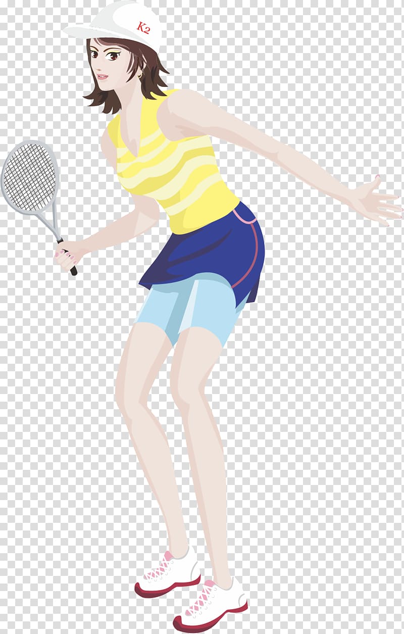 Tennis Girl Badminton, Tennis Beauty transparent background PNG clipart