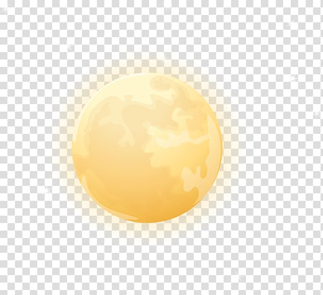 Yellow Sphere Computer , Beautiful moon transparent background PNG clipart