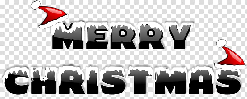Santa Claus Christmas Lettering Word , Merry Christmas Card transparent background PNG clipart
