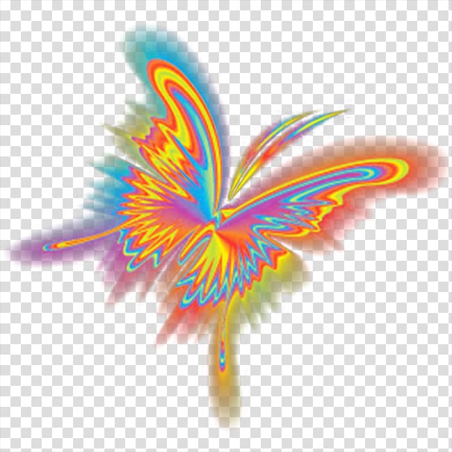 Butterfly Light Graphic design Transparency and translucency, Luminous butterfly transparent background PNG clipart