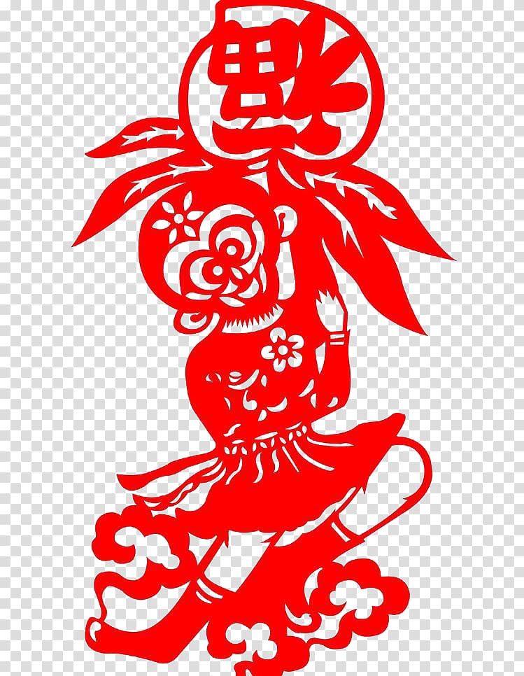 1u67084u65e5 Chinese New Year God Welcoming Day Monkey Kitchen God, Monkey peach care transparent background PNG clipart