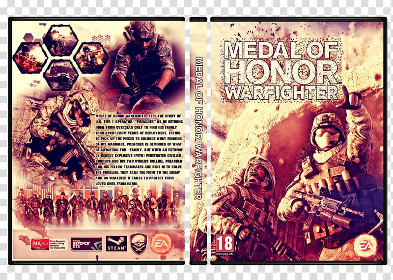 Medal of Honor: Warfighter Operation Flashpoint: Red River Xbox 360 Album cover, medal of honor transparent background PNG clipart