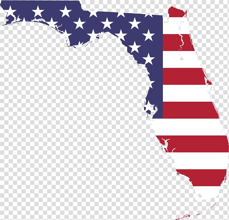 Flag of Florida Flag of the United States Map, USA transparent background PNG clipart