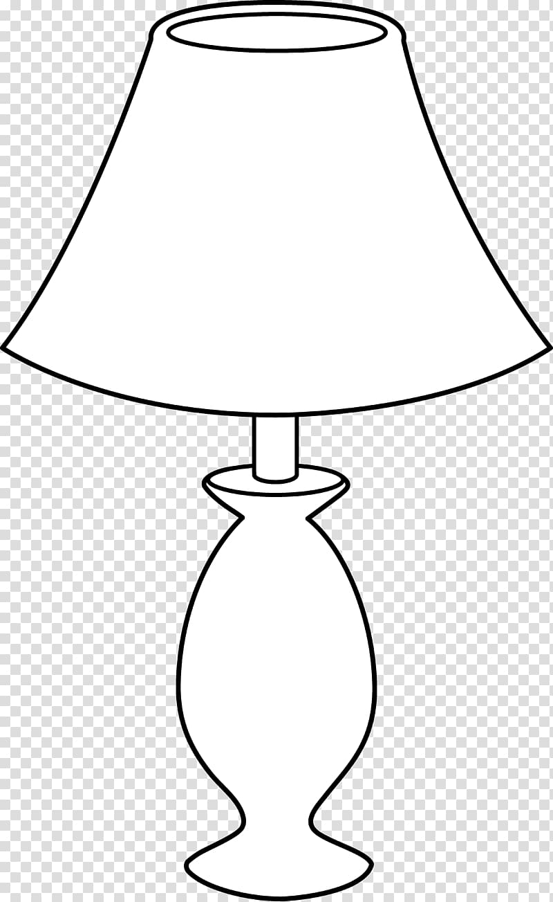 Table Lamp Black and white Incandescent light bulb , Lamp Clip transparent background PNG clipart