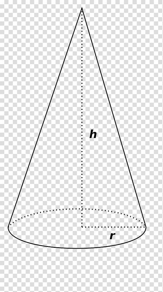 Cone Solid geometry Mathematics Solid of revolution, geomentry transparent background PNG clipart