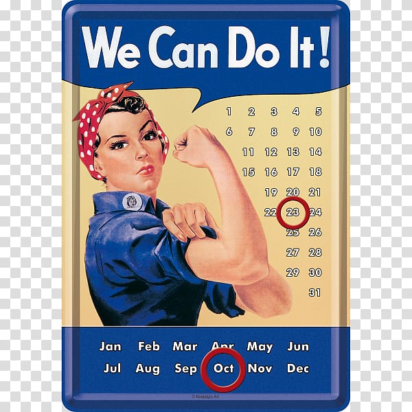 Naomi Parker Fraley We Can Do It! Second World War United States Rosie the Riveter, we can do it transparent background PNG clipart