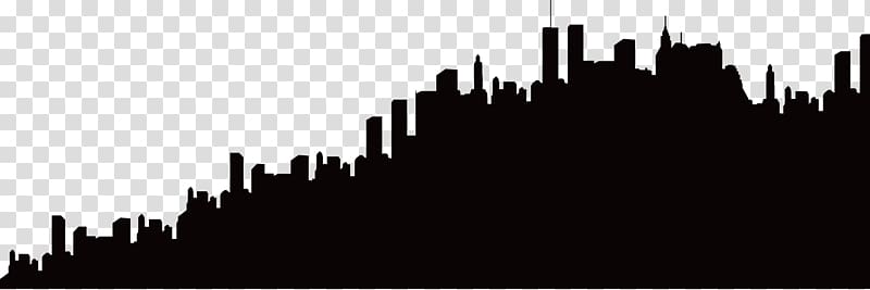 silhouette of buildings, Silhouette Skyline City, City Silhouette transparent background PNG clipart