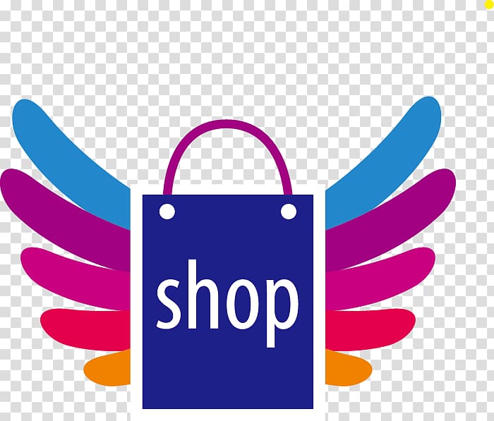bag illustration, Logo, Shopping logo design transparent background PNG clipart