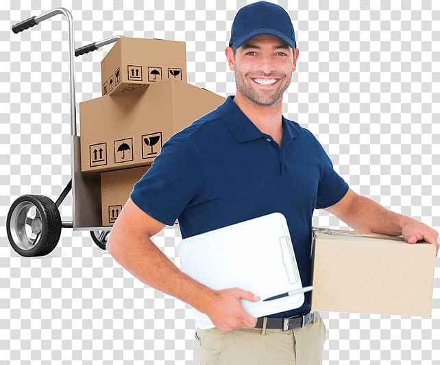 man holding white clipboard and box art, Packers Movers Relocation Packaging and labeling Logistics, delivery man transparent background PNG clipart