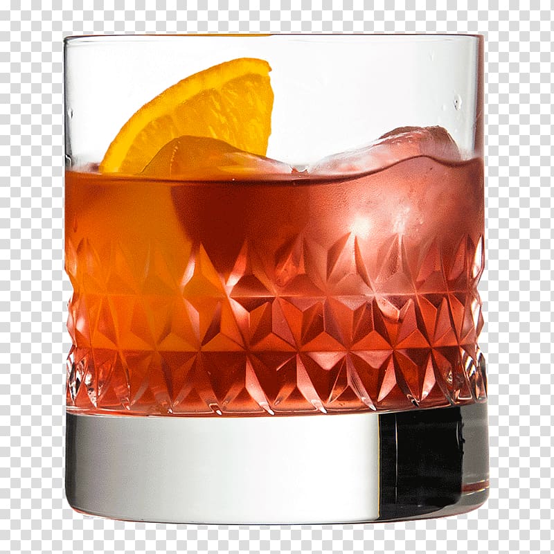 Negroni Old Fashioned glass Whiskey Cocktail, cocktail transparent background PNG clipart