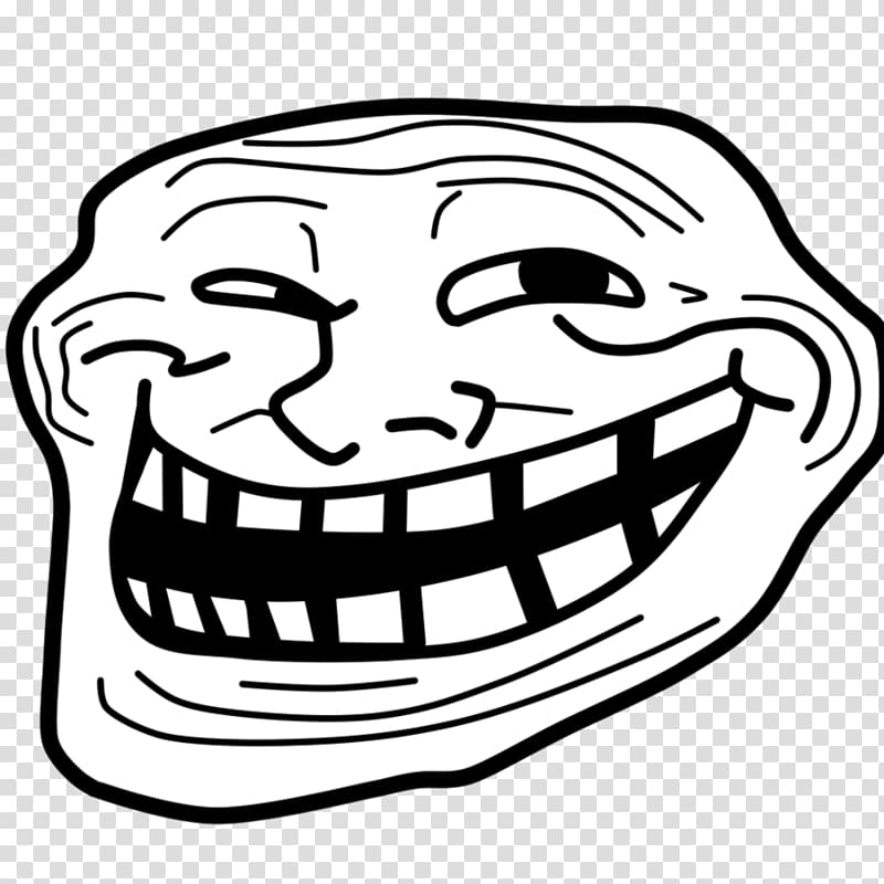 Internet troll Meme Information , Trollface , troll face meme illustration  transparent background PNG clipart