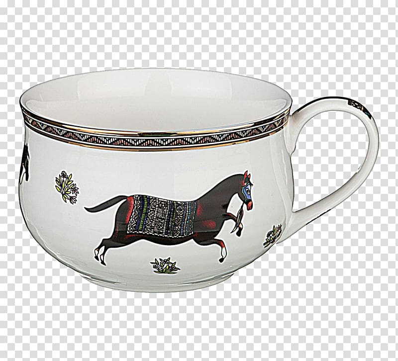 Saucer Tableware Horse Teacup Mug, horse transparent background PNG clipart