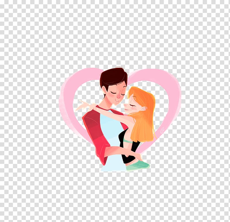 Love couple Illustrator Illustration, Sweet couple transparent background PNG clipart