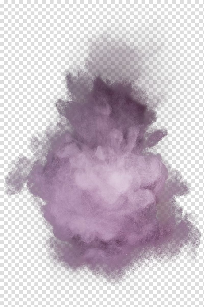 purple smoke illustration, Dust explosion Haze, Purple powder explosive material transparent background PNG clipart