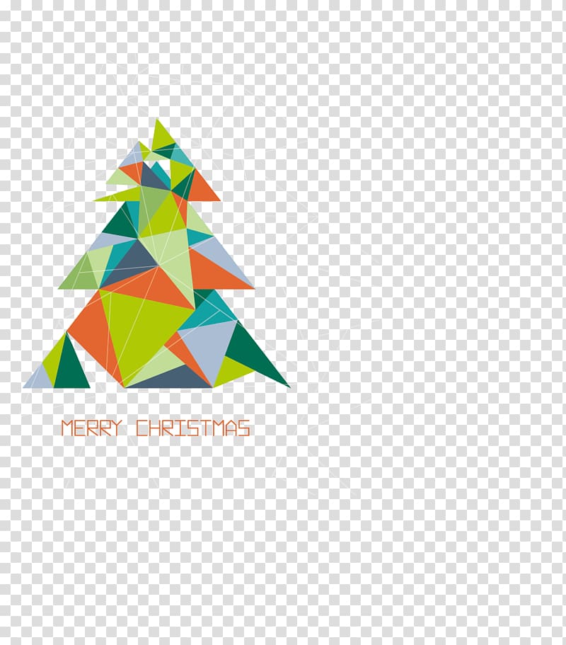 Christmas tree, Triangle Christmas Tree Illustration transparent background PNG clipart