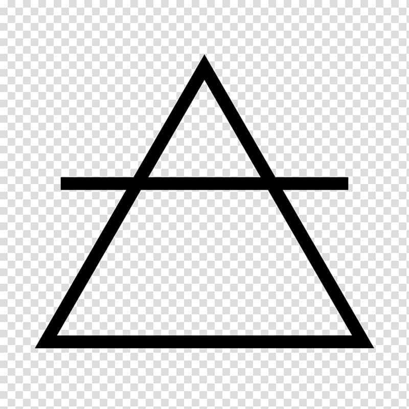 Air Alchemical symbol Water Classical element, triangle transparent background PNG clipart