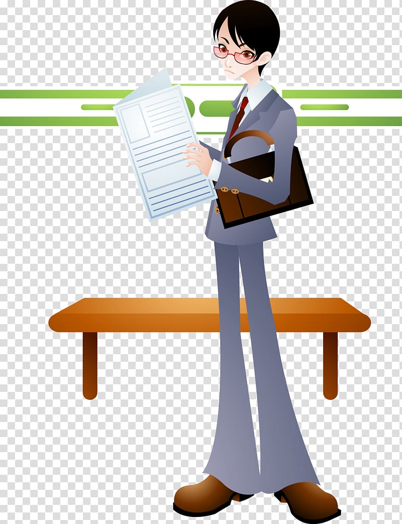 Computer file, business man transparent background PNG clipart