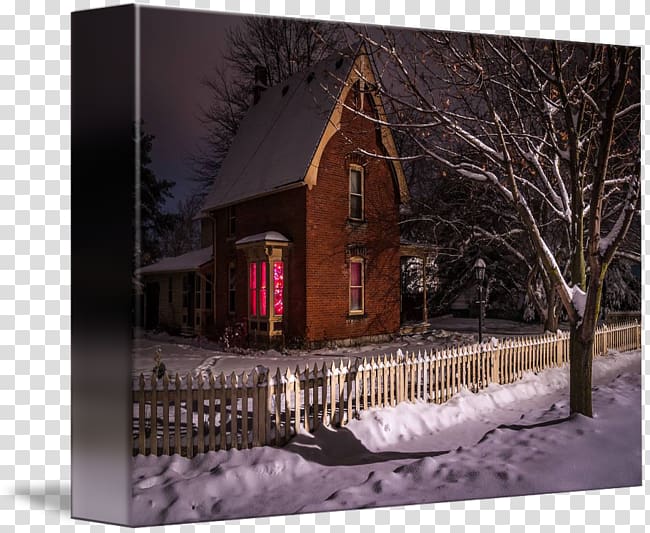 House Log cabin Winter Poster Cottage, house transparent background PNG clipart