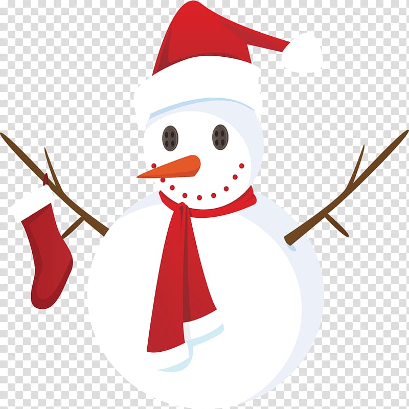 Santa Claus Christmas card Snowman Greeting card, Christmas Snowman design transparent background PNG clipart