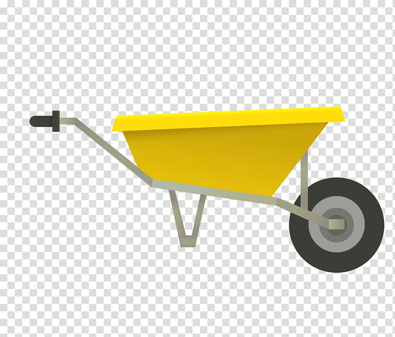 Wheelbarrow Adobe Illustrator, yellow tractors transparent background PNG clipart
