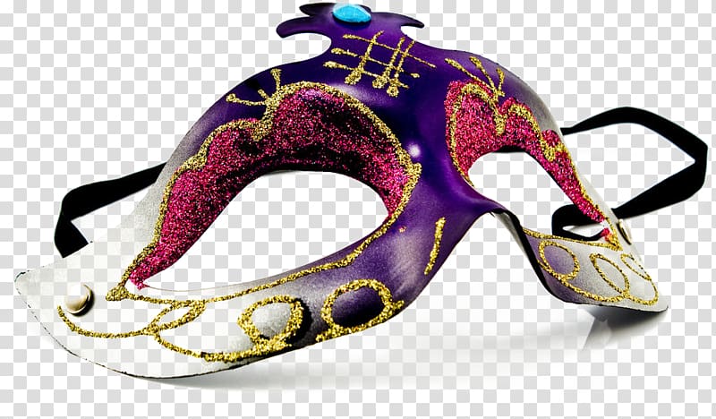 Mask Carnival , Mysterious purple mask effect element transparent background PNG clipart
