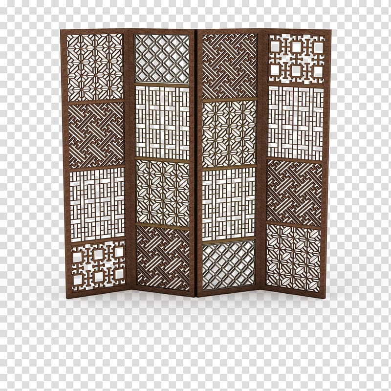 Brown Google Screenshot, Brown hollowed out Japanese screen transparent background PNG clipart