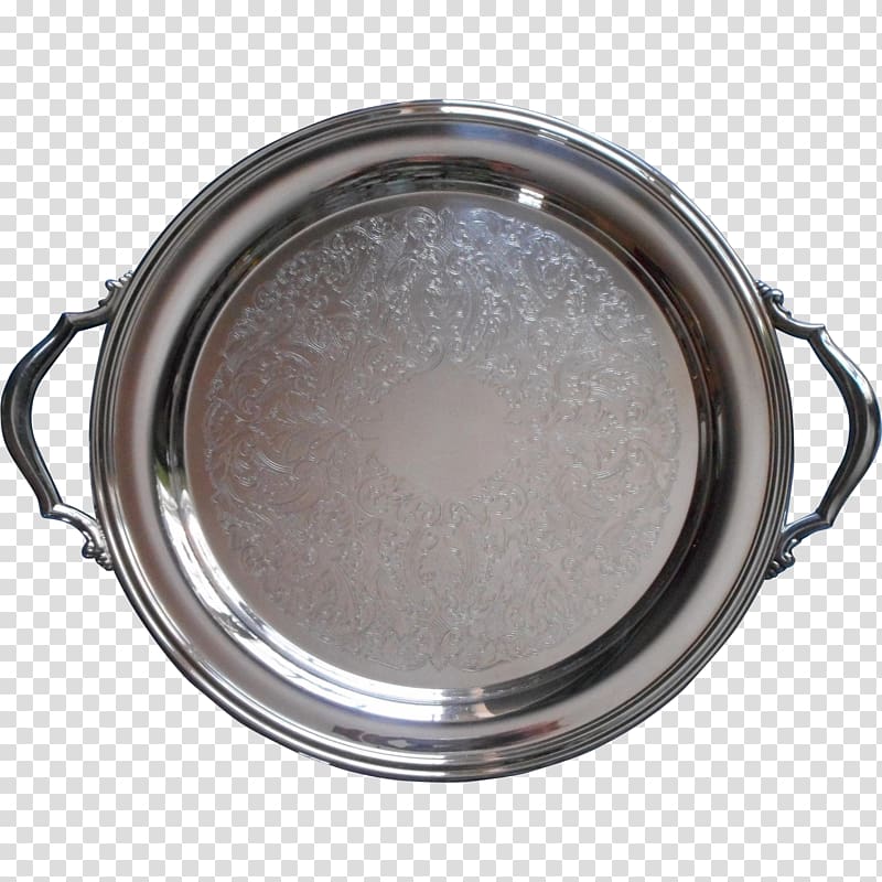 Silver Tray Platter Plating Creamer, silver transparent background PNG clipart