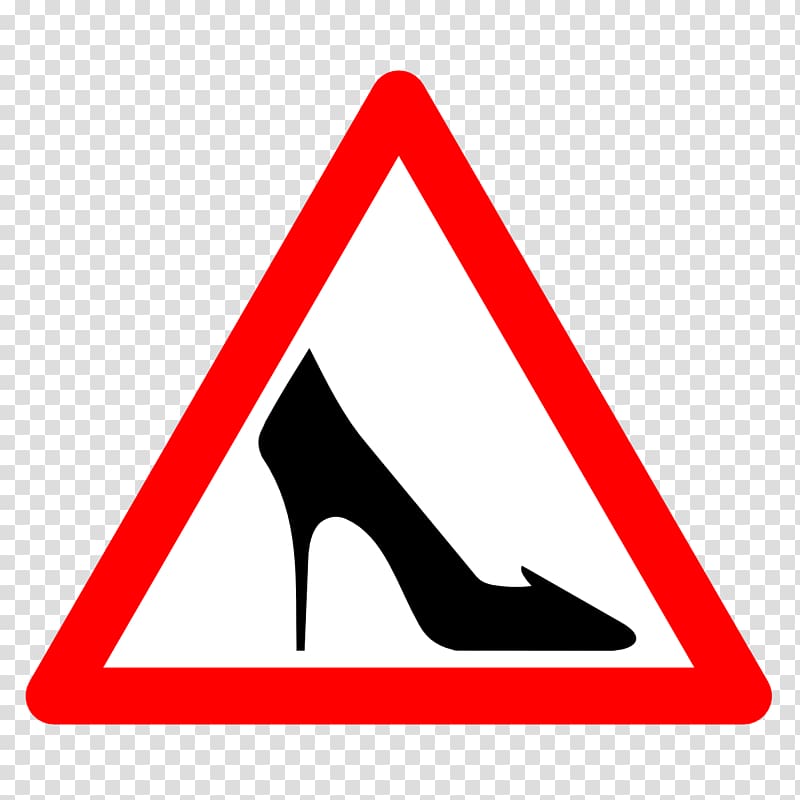 High-heeled shoe Traffic sign , sign board transparent background PNG clipart