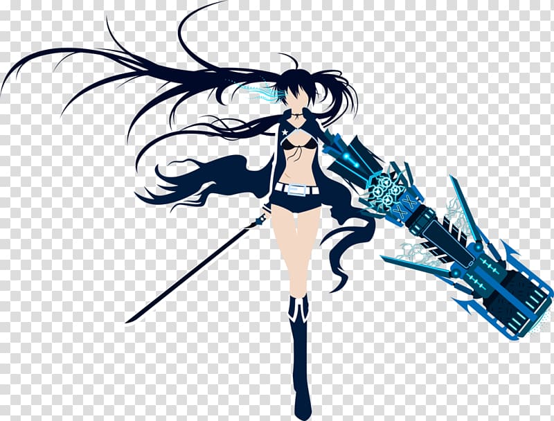 Black Rock Shooter Anime Desktop , Anime transparent background PNG clipart