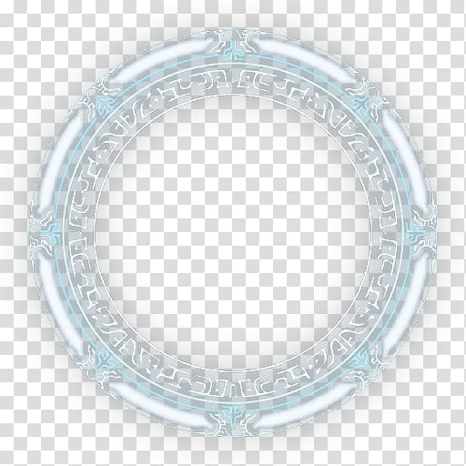 Circle Religion Islam Pattern, Magic circle of blue light emission, round white and blue frame transparent background PNG clipart