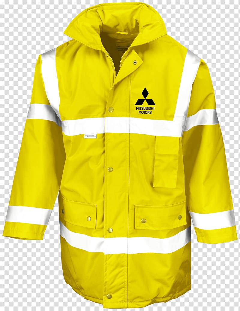 Jacket T-shirt Raincoat High-visibility clothing, safety jacket transparent background PNG clipart