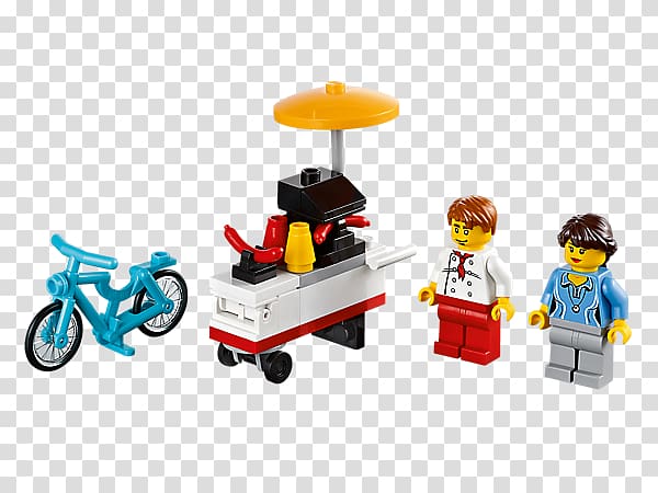 LEGO 10244 Creator Fairground Mixer Lego minifigure LEGO 10224 Town Hall Hot dog, lego hot dog cart transparent background PNG clipart