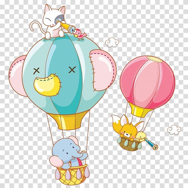 Hot air balloon Child , balloon transparent background PNG clipart