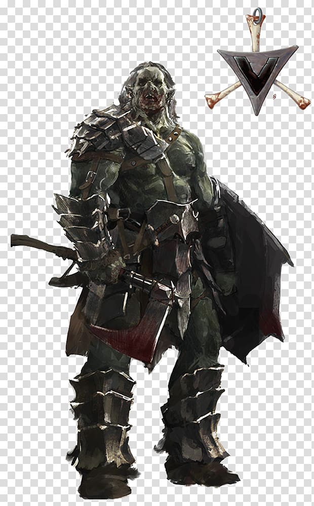 Dungeons & Dragons Pathfinder Roleplaying Game Half-orc Warrior, warrior transparent background PNG clipart