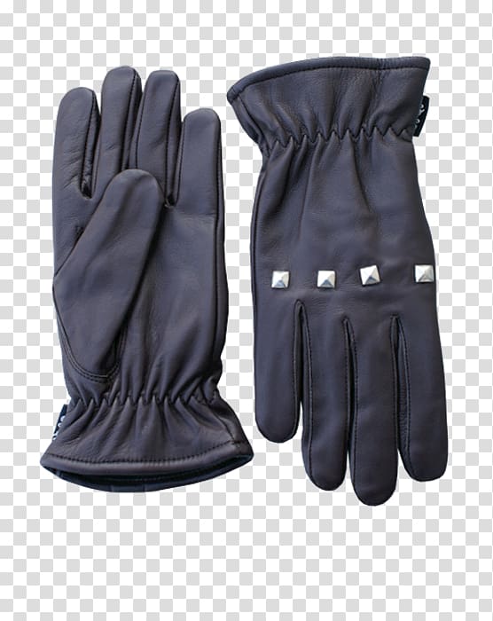 Cycling glove Leather Canadienne Black, Braun transparent background PNG clipart