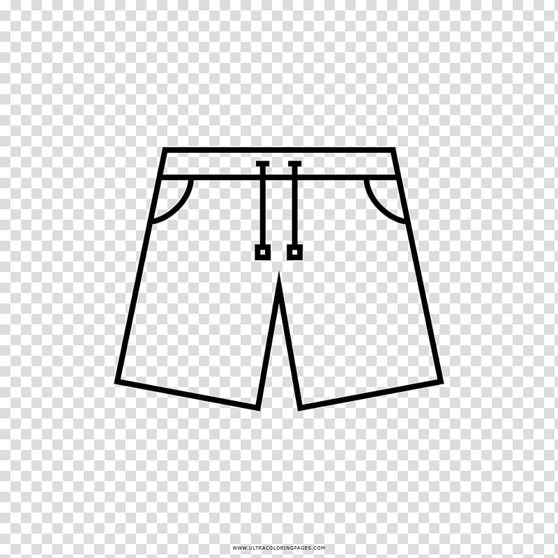Shorts Drawing Coloring book Clothing Swimsuit, jeans transparent background PNG clipart