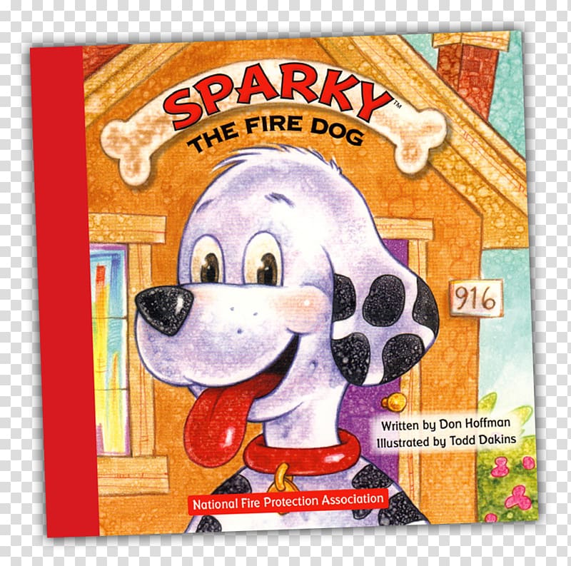 The Puppy Adventures of Sparky the Fire Dog Dalmatian dog Fire safety Book, book transparent background PNG clipart