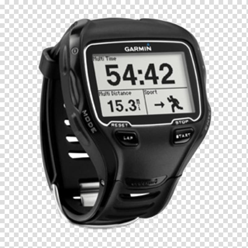 GPS Navigation Systems Garmin Forerunner 910XT GPS watch, watch transparent background PNG clipart