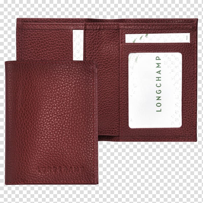 Wallet Leather Longchamp Handbag, Red Business Card Design transparent background PNG clipart