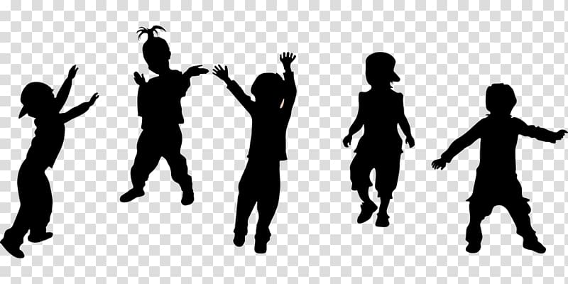 Child Drawing Aiken County Library, Silhouettes Of Children transparent background PNG clipart