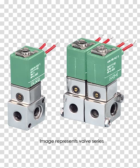 Solenoid valve Electronic component Pilot-operated relief valve, Solenoid Valve transparent background PNG clipart