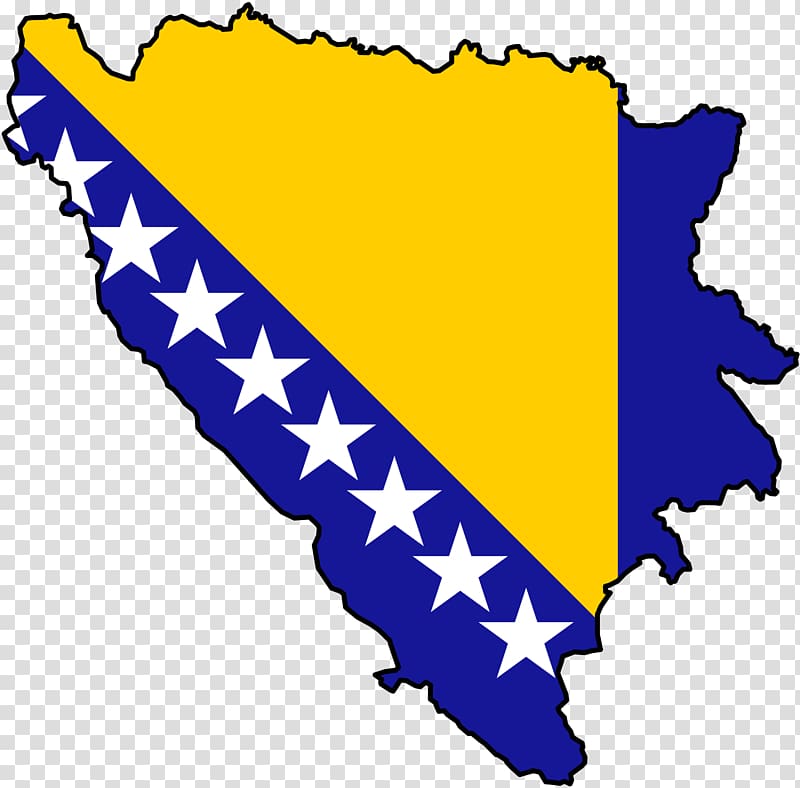 Flag of Bosnia and Herzegovina Map Bosnian, 60th transparent background PNG clipart