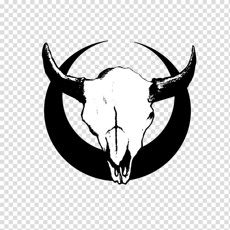 Cattle Bull , black skull transparent background PNG clipart