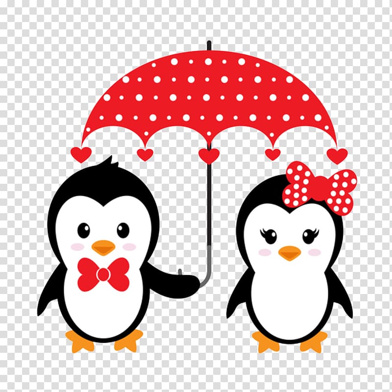 cute penguin cartoon black and white