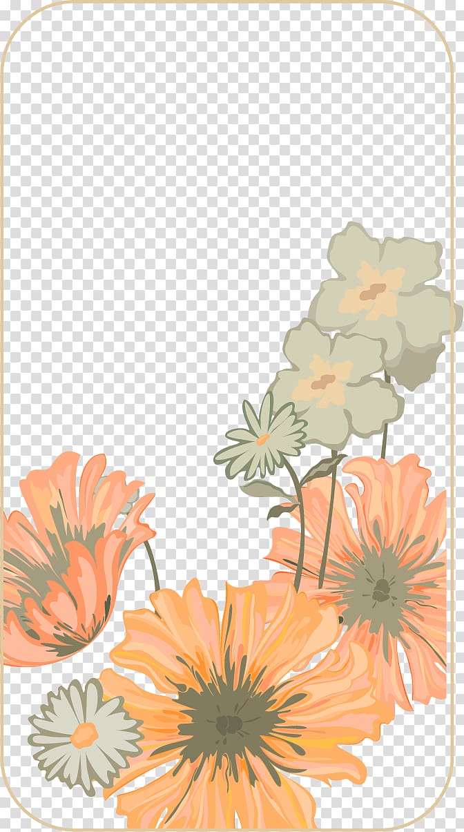 Floral design Transvaal daisy Common sunflower Pattern, Phone Case Posters elements transparent background PNG clipart