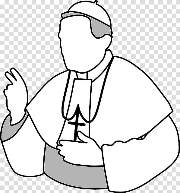 catholic cardinal clipart outline