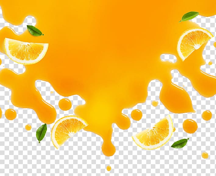 four slices of citrus fruits illustration against blue background, Orange juice Smoothie Cocktail Grapefruit juice, Orange and orange juice transparent background PNG clipart