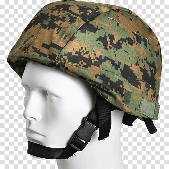 Helmet cover Modular Integrated Communications Helmet U.S. Woodland Military camouflage Army Combat Uniform, military camouflage transparent background PNG clipart