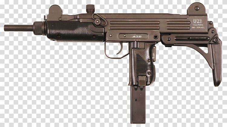 Uzi Submachine gun Israel Weapon Industries Firearm, weapon transparent background PNG clipart